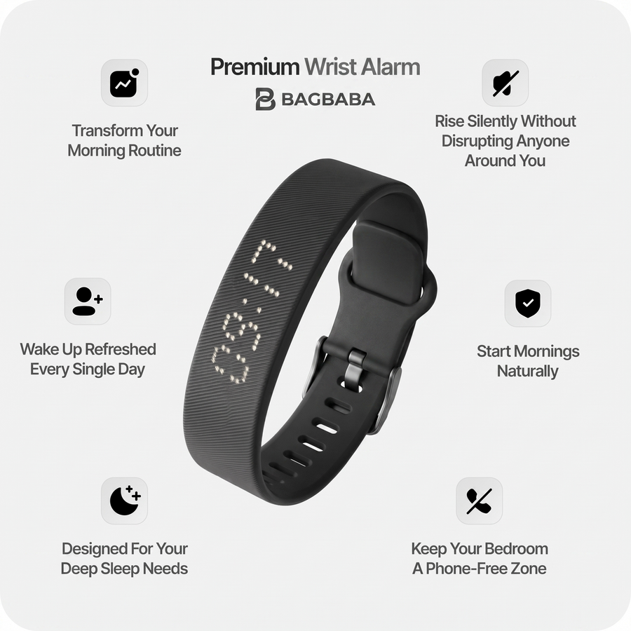Silent Vibration Alarm Wristband