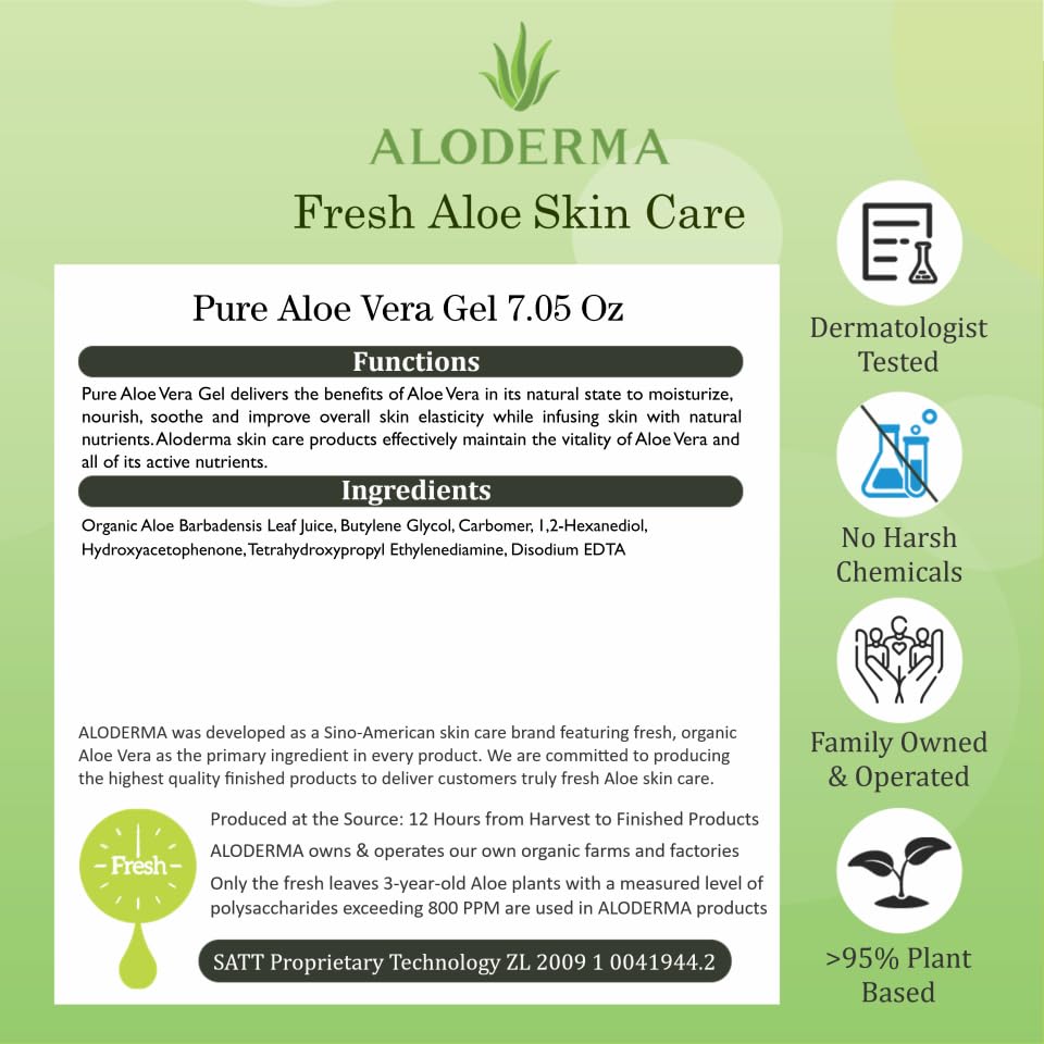 Organic Aloe Vera Gel 96% Pure