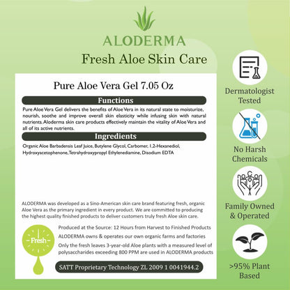 Organic Aloe Vera Gel 96% Pure