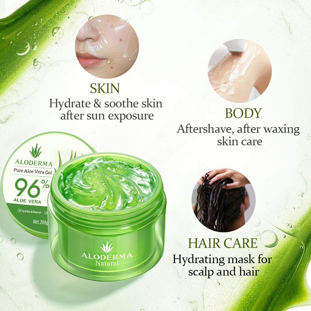 Organic Aloe Vera Gel 96% Pure