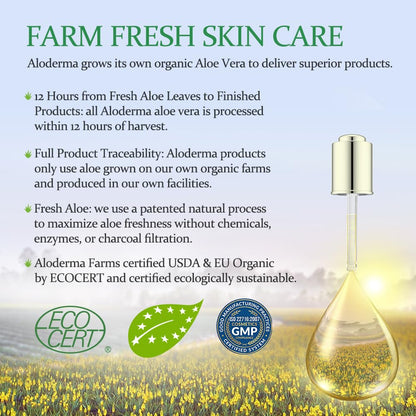 Organic Aloe Vera Gel 96% Pure