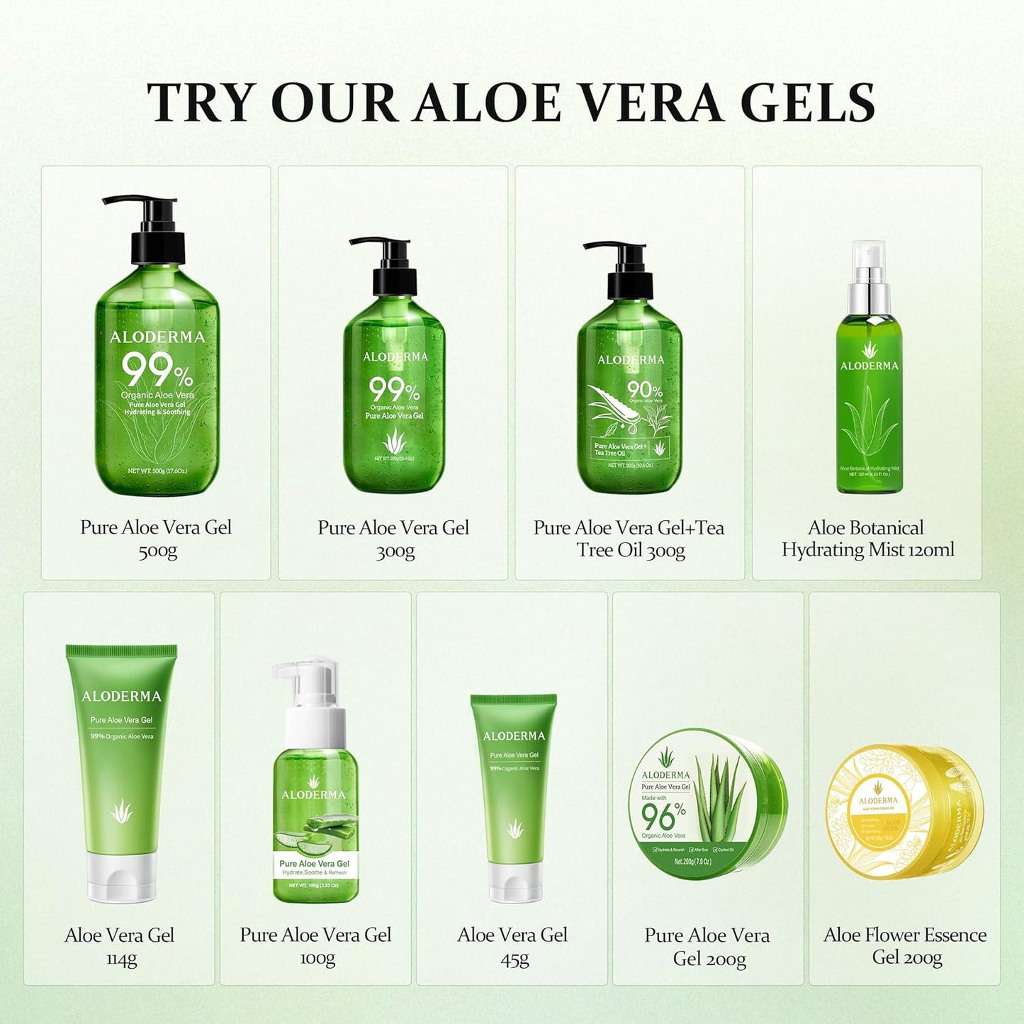 Organic Aloe Vera Gel 96% Pure