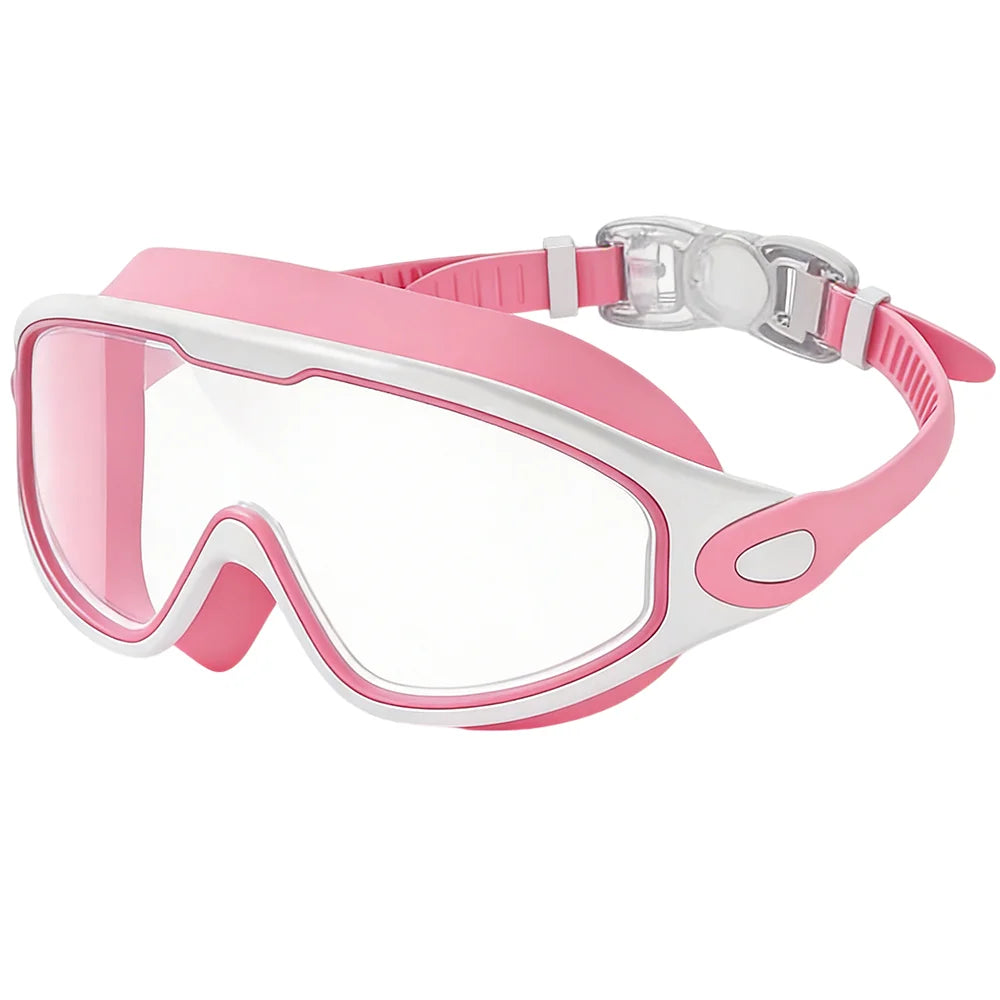 Wide-View Panoramic Leak-Proof Swim Goggles