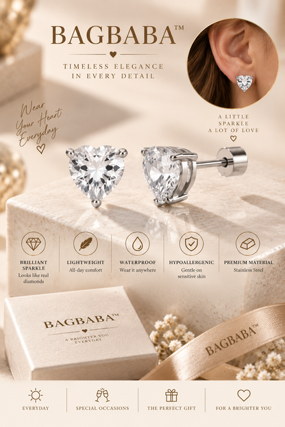 BAGBABA™ Pear-Cut Stud Earrings ✨
