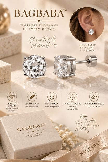 BAGBABA™ Pear-Cut Stud Earrings ✨