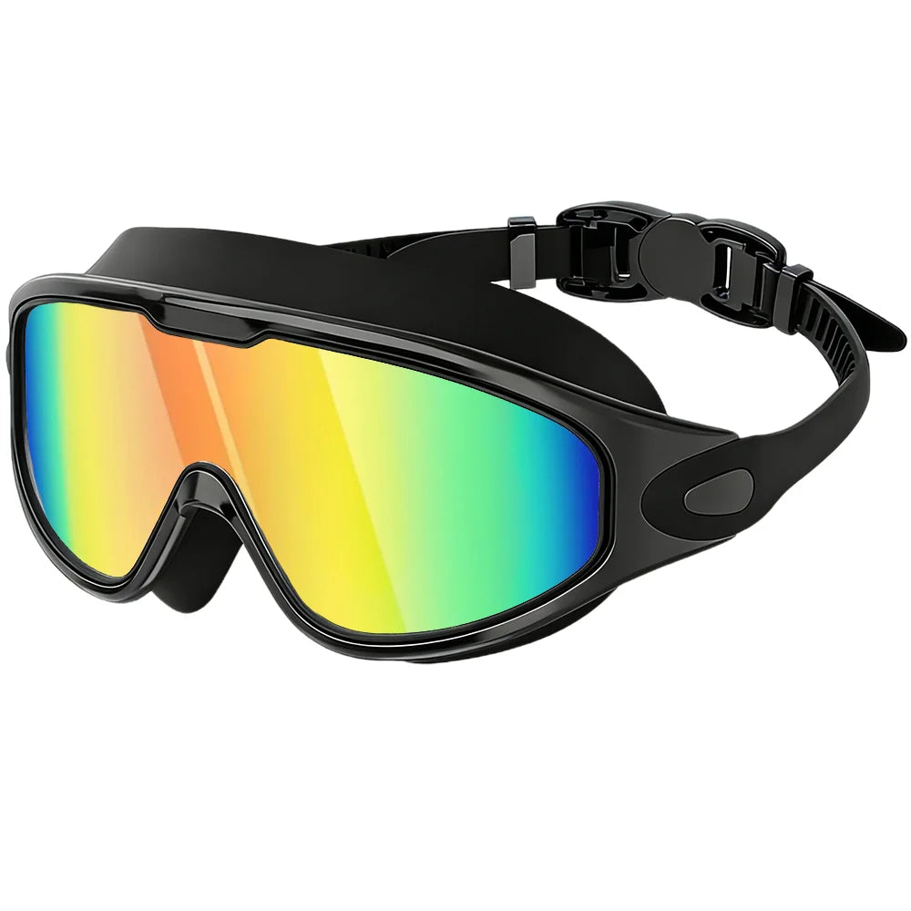 Wide-View Panoramic Leak-Proof Swim Goggles