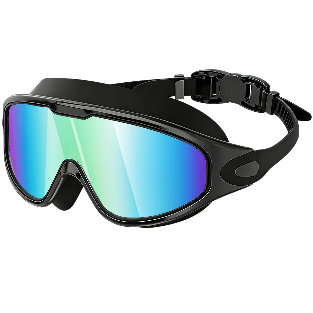 Wide-View Panoramic Leak-Proof Swim Goggles