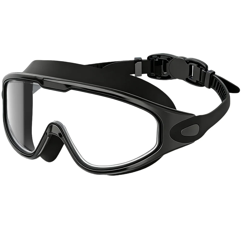 Wide-View Panoramic Leak-Proof Swim Goggles